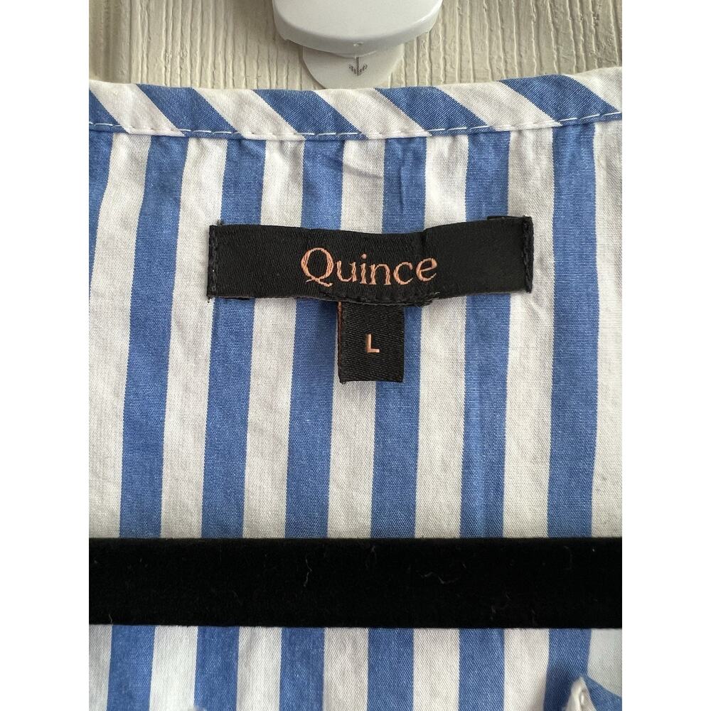 Quince Blue and White Striped Maxi Dress - Picture 10 of 13